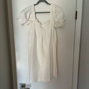 Faherty Ramona Smocked Organic
Cotton Dress, Size M